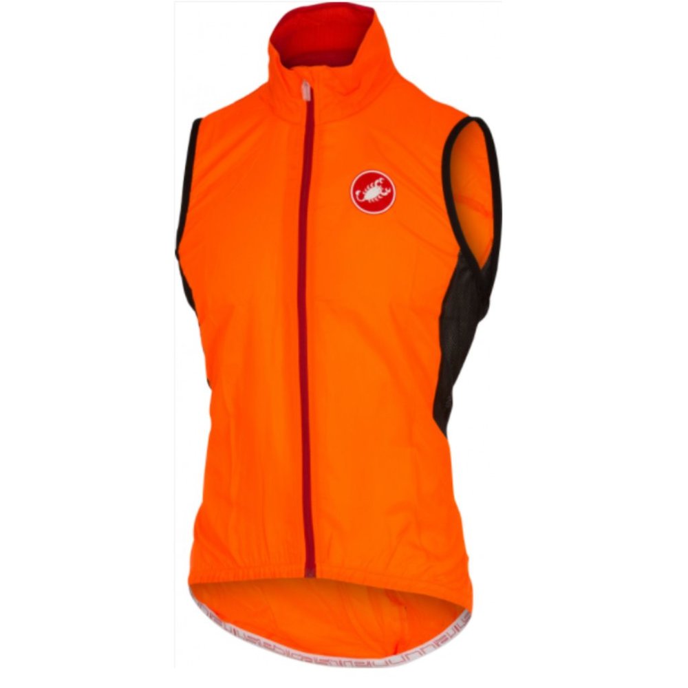 Castrelli Velo Orange Fluo Cycling Vest Size XL